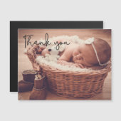 Baby Birth Announction Vielen Dank Magnetkarte (Vorne/Hinten)
