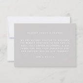 Baby Birth Modern Foto von Family Cute Stylish Fun Dankeskarte (Rückseite)