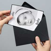 Baby Birth Niedliches Foto Schwarz-weiß Modernes D