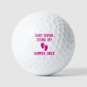 Baby Birth Pregnancy Gender Reveal Personalized Golfball (Vorderseite)