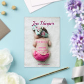 Baby birth stats add name place date keepsake memo acryleinladungen (In Situ (Hochzeit))