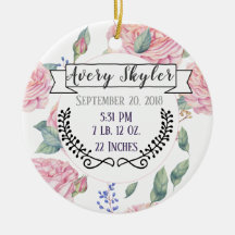 Baby Birth Stats Birth Record Christmas Photo