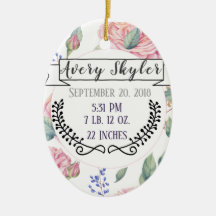 Baby Birth Stats Birth Record Christmas Photo