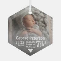 Baby Birth Stats Birth Record Foto Weihnachten
