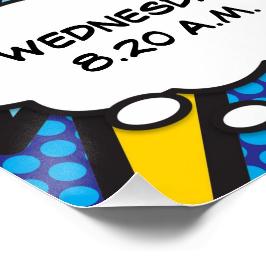 Baby Birth Stats Comic Buch Pop Poster (Ecke)