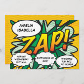 Baby Birth Stats Comic Pop Ankündigung (Vorne/Hinten)