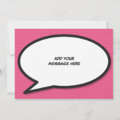 Baby Birth Stats Comic Pop Ankündigung (Rückseite)