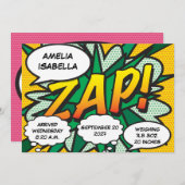 Baby Birth Stats Comic Pop Ankündigung (Vorne/Hinten)