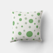 Baby Birth Stats Green Circles Foto Kissen (Rückseite)