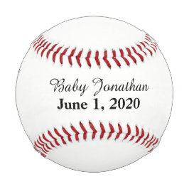 Baby Birth Stats Keepake Baseball