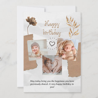 Baby Birthday Card Einladung