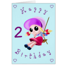 Baby Birthday Card Happy Girl - Dein Text