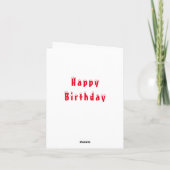 Baby Birthday Card Happy Santa Claus Karte (Rückseite)