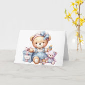 Baby Birthday Card Karte (Gelbe Blume)