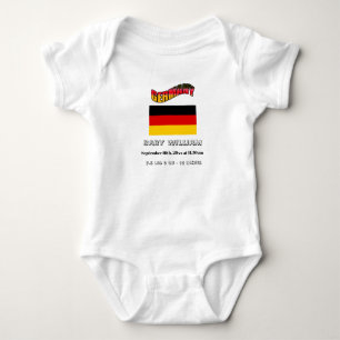 Baby Birthday & Flag of the World Germany Strampler