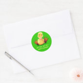 Baby Birthday Sticker spielend Winking Duckling (Umschlag)