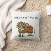 Baby Bison Kuh Büffel I Liebe Sie Kissen (Decke)