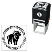 Baby Bison Stehend Name Ret Adresse #2 Permastempel (Beispiel)
