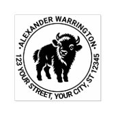 Baby Bison Stehend Name Ret Adresse #2 Permastempel (Design)