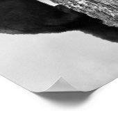 Baby Black Bear cub in Tree Rustic Poster (Ecke)