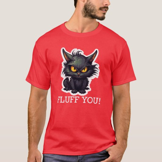 Baby Black Cat Design - Dark T - Shirt (Vorderseite)