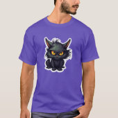 Baby Black Cat Design - Dark T - Shirt (Vorderseite)