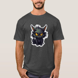 Baby Black Cat Design - Dark T - Shirt