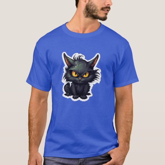 Baby Black Cat Design - Dark T - Shirt (Vorderseite)