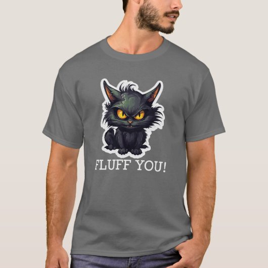 Baby Black Cat Design - Dark T - Shirt (Vorderseite)