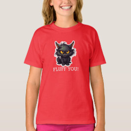 Baby Black Cat Design - Girls' Basic-T - Shirt
