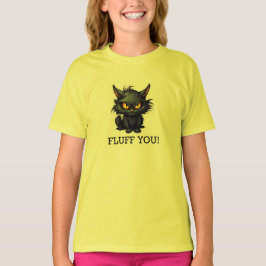 Baby Black Cat Design - Girls' Basic-T - Shirt