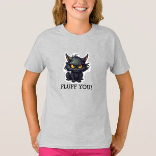 Baby Black Cat Design - Girls' Basic-T - Shirt