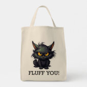 Baby Black Cat Design - Grocery Tote Tragetasche (Rückseite)