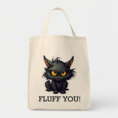 Baby Black Cat Design - Grocery Tote Tragetasche (Vorne)