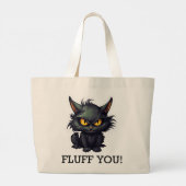 Baby Black Cat Design - Jumbo-Tasche Jumbo Stoffbeutel (Rückseite)