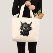 Baby Black Cat Design - Jumbo-Tasche Jumbo Stoffbeutel (Vorderseite (Produkt))