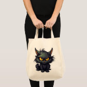 Baby Black Cat Design - Lebensmittelgeschäft Tasch Tragetasche (Vorderseite (Produkt))