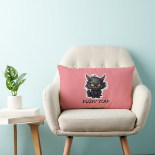 Baby Black Cat Design - Lumbalkissen 13" x 21" Lendenkissen
