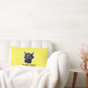 Baby Black Cat Design - Lumbalkissen 13" x 21" Lendenkissen