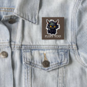 Baby Black Cat Design - Square Button (Beispiel)