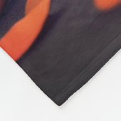 Baby black crow and pumpkins  fleecedecke (Ecke)