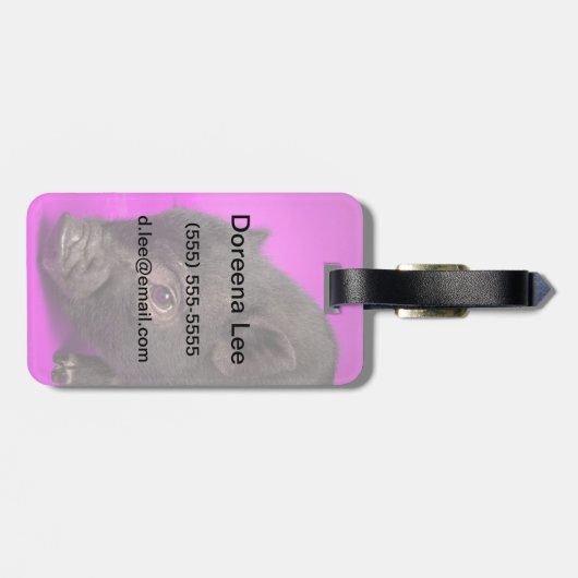 Baby Black Gepäckanhänger (Rückseite horizontal)