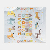 Baby Blanket - ABC-Buchstaben Fleecedecke (Vorderseite (Horizontal))