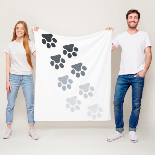 Baby Blanket - Fußdruck Fleecedecke (Beispiel)