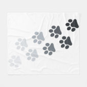 Baby Blanket - Fußdruck Fleecedecke (Vorderseite (Horizontal))