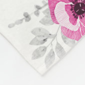 Baby Blanket Girl Elephant Name Custom Gift Idee Fleecedecke (Ecke)