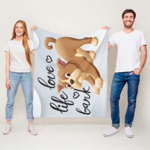 Baby Blanket - Hund Fleecedecke