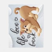 Baby Blanket - Hund Fleecedecke (Vorderseite)