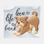 Baby Blanket - Hund Fleecedecke (Vorderseite (Horizontal))