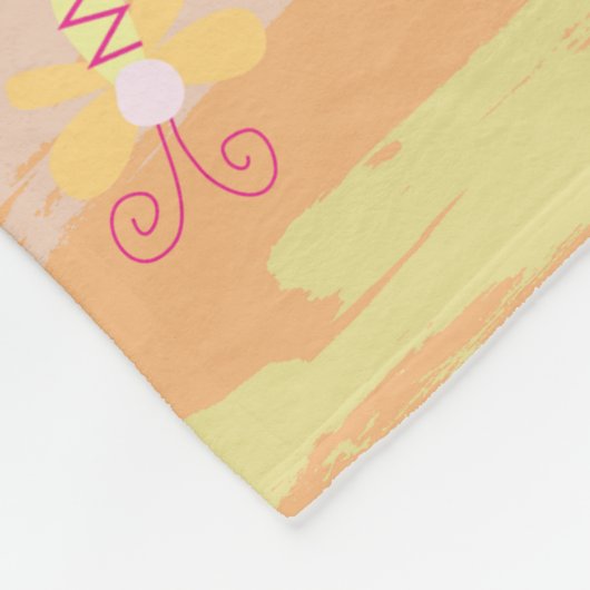 Baby Blanket – Whimsical Nature Parade Pastel Fleecedecke (Ecke)